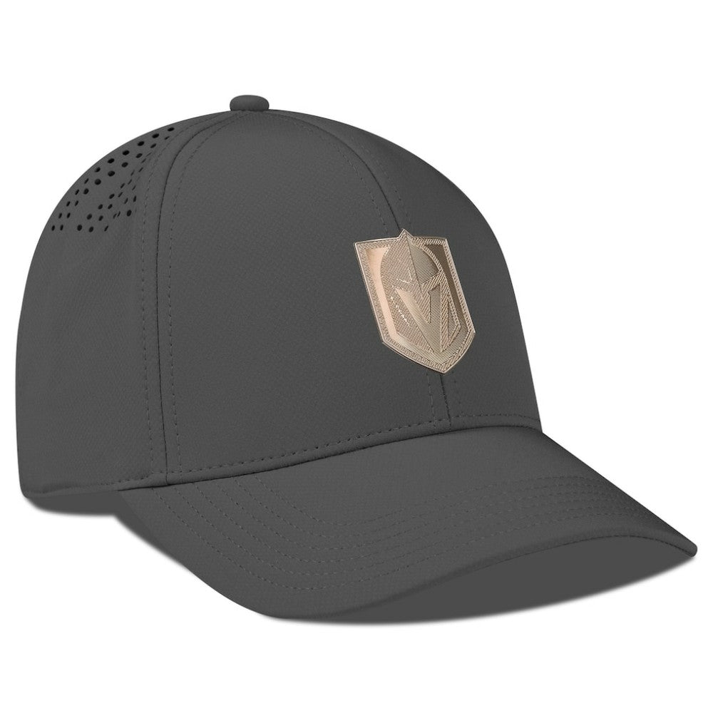 Vegas Golden Knights Levelwear Ascend Copper Insignia Vented Adjustable Hat - Charcoal - NHL