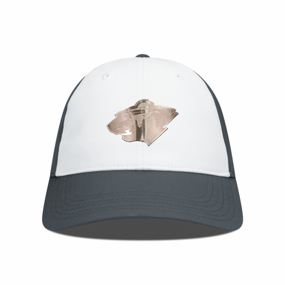 Minnesota Wild Levelwear Endure Copper Insignia Adjustable Hat - White/Charcoal - NHL