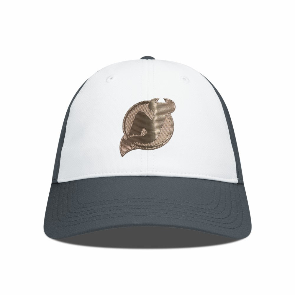 New Jersey Devils Levelwear Endure Copper Insignia Adjustable Hat - White/Charcoal - NHL