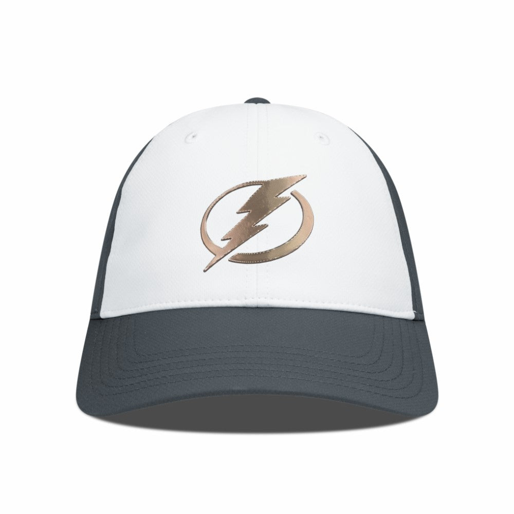 Tampa Bay Lightning Levelwear Endure Copper Insignia Adjustable Hat - White/Charcoal - NHL