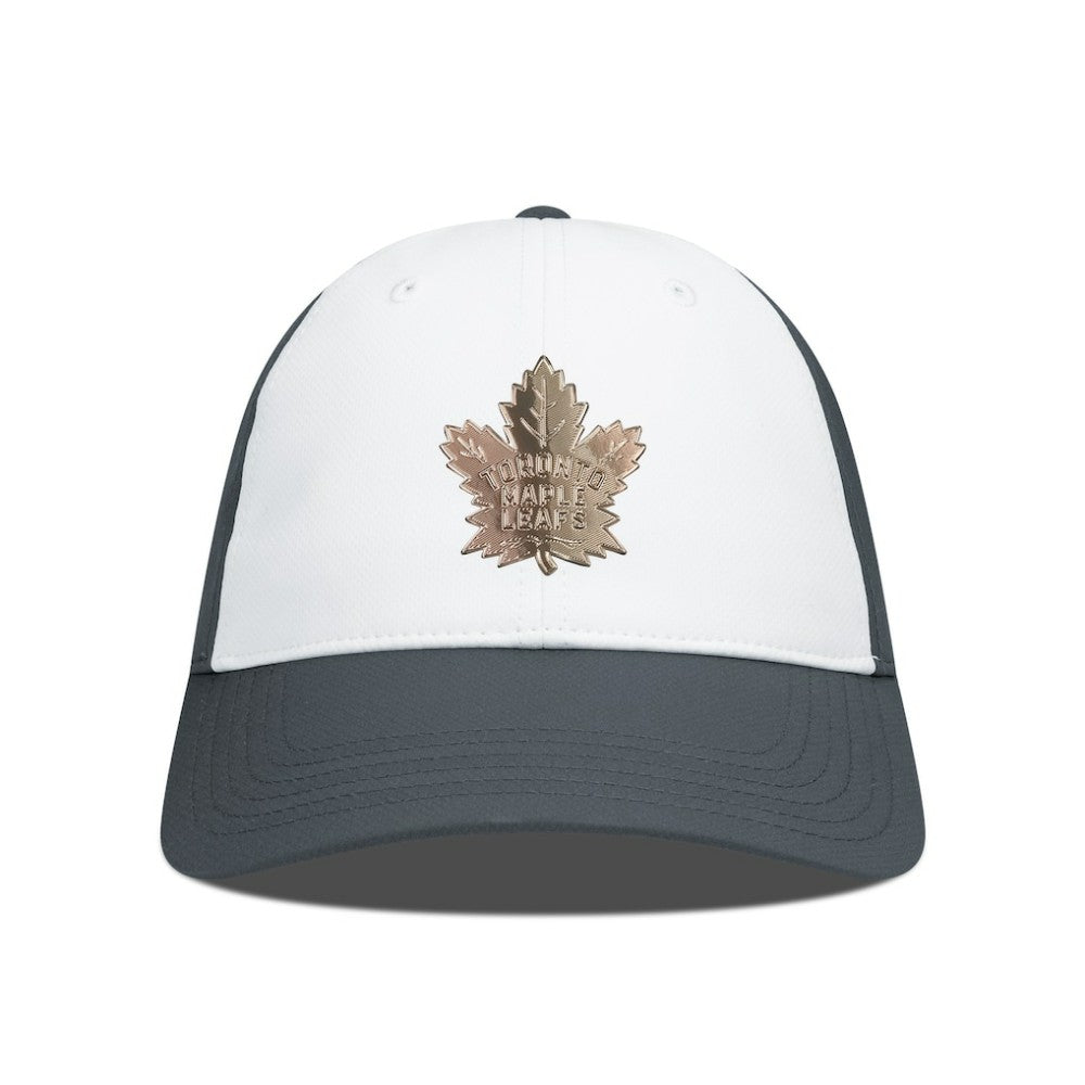 Toronto Maple Leafs Levelwear Endure Copper Insignia Adjustable Hat - White/Charcoal - NHL