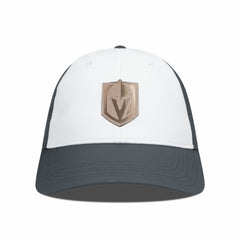 Vegas Golden Knights Levelwear Endure Copper Insignia Adjustable Hat - White/Charcoal - NHL