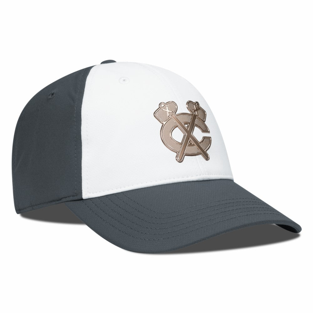 Chicago Blackhawks Levelwear Endure Copper Insignia Adjustable Hat - White/Charcoal - NHL