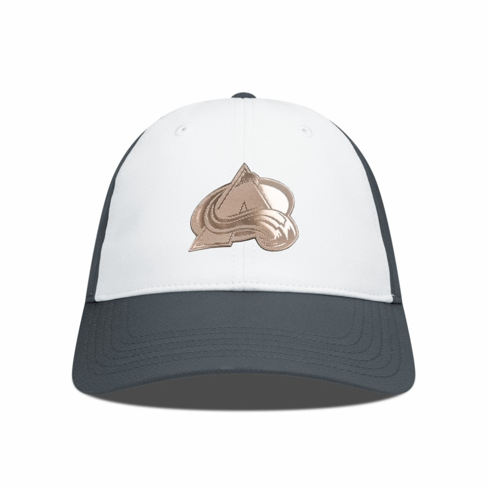 Colorado Avalanche Levelwear Endure Copper Insignia Adjustable Hat - White/Charcoal - NHL