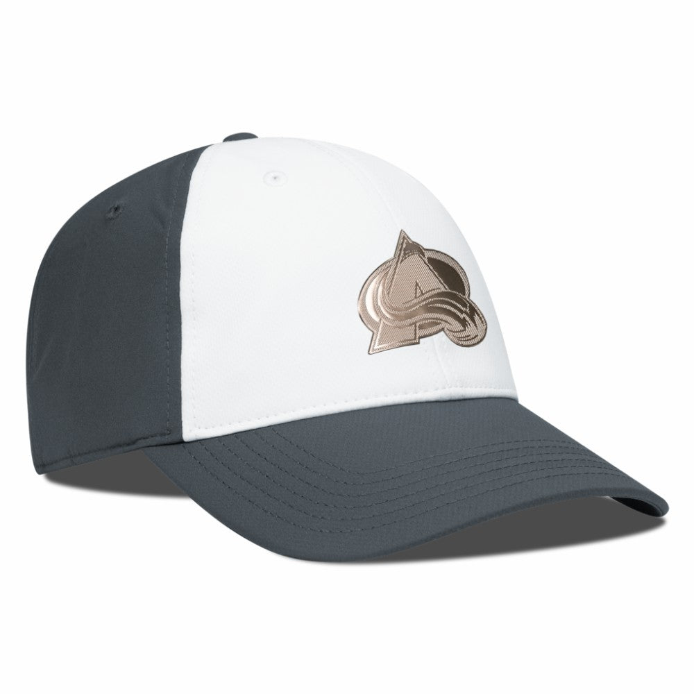Colorado Avalanche Levelwear Endure Copper Insignia Adjustable Hat - White/Charcoal - NHL