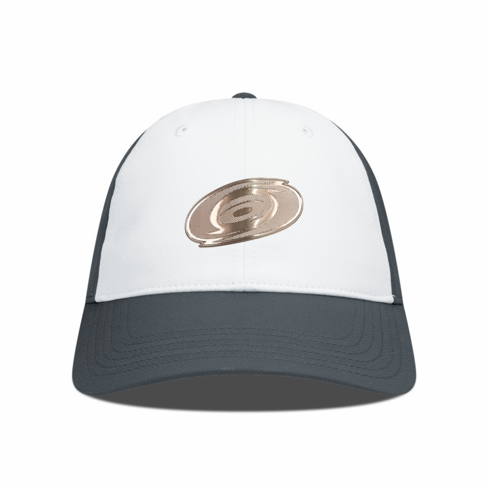 Carolina Hurricanes Levelwear Endure Copper Insignia Adjustable Hat - White/Charcoal - NHL