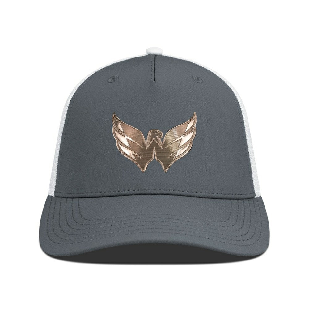 Washington Capitals Levelwear Signal Copper Insignia Trucker Adjustable Hat - Charcoal/White - NHL
