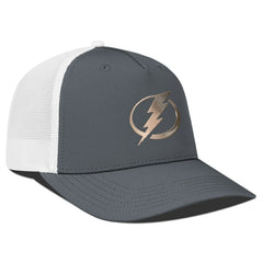 Tampa Bay Lightning Levelwear Signal Copper Insignia Trucker Adjustable Hat - Charcoal/White - NHL