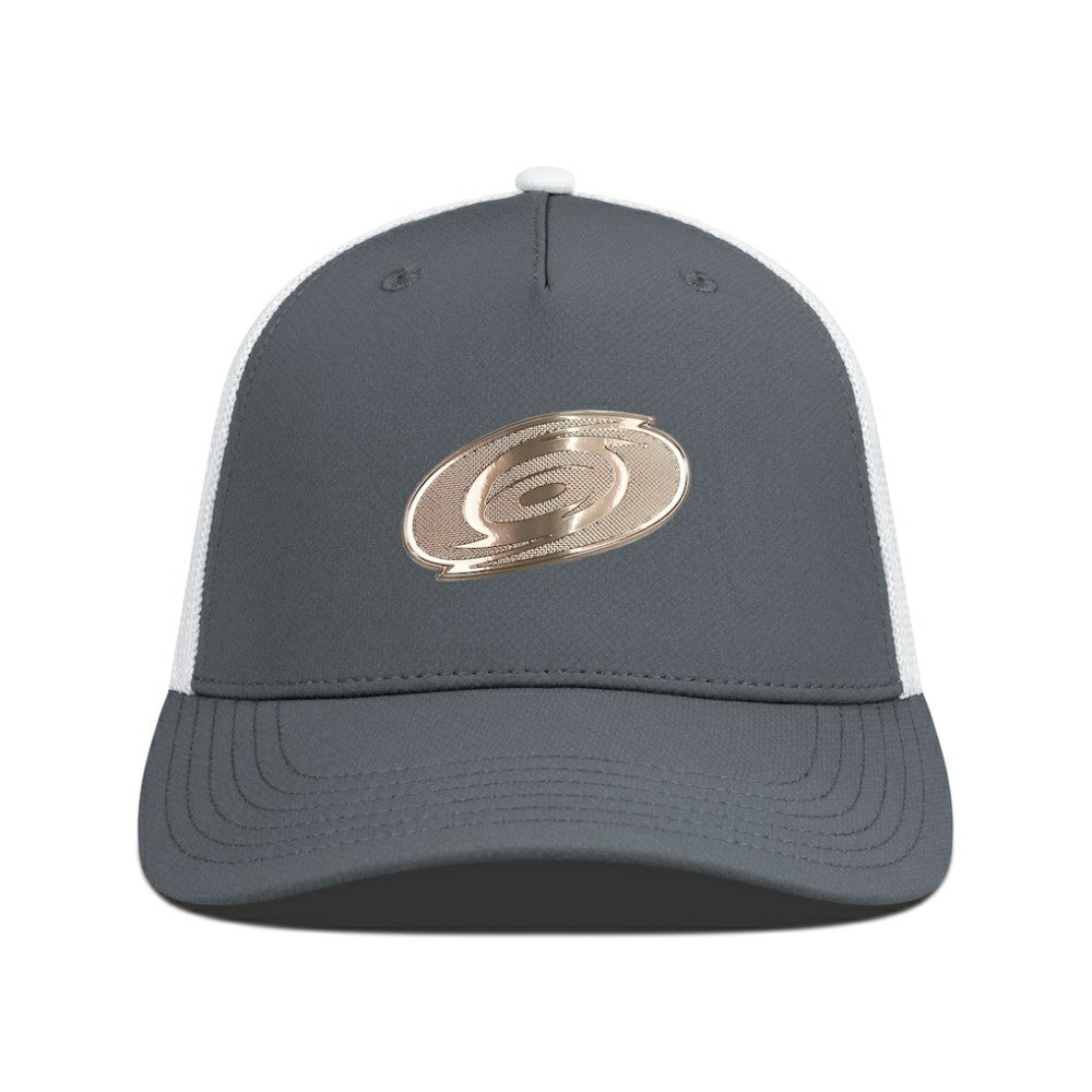 Carolina Hurricanes Levelwear Signal Copper Insignia Trucker Adjustable Hat - Charcoal/White - NHL