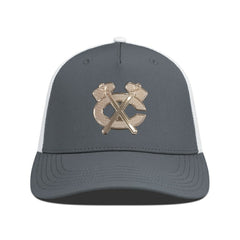 Chicago Blackhawks Levelwear Signal Copper Insignia Trucker Adjustable Hat - Charcoal/White - NHL