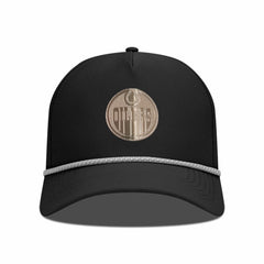 Edmonton Oilers Levelwear Gordon Copper Insignia Vented Adjustable Hat - Black - NHL