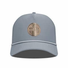 Edmonton Oilers Levelwear Gordon Copper Insignia Vented Adjustable Hat - Gray - NHL