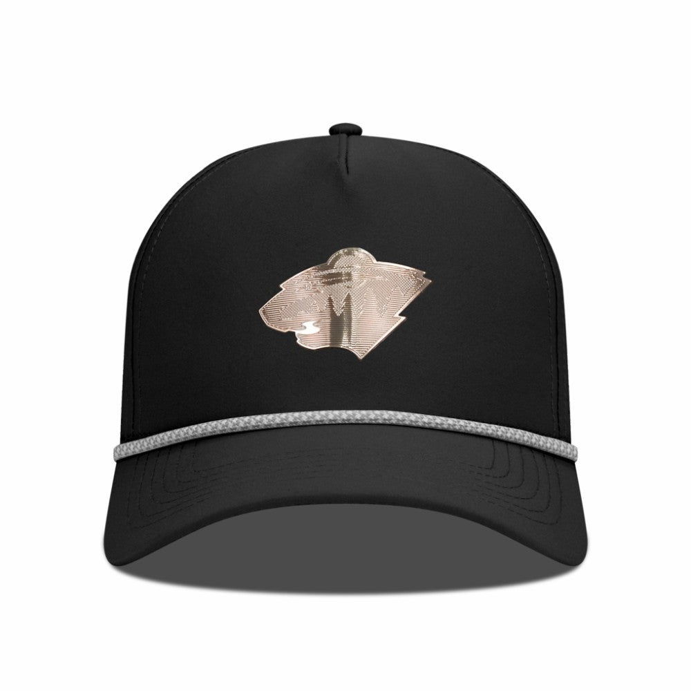 Minnesota Wild Levelwear Gordon Copper Insignia Vented Adjustable Hat - Black - NHL