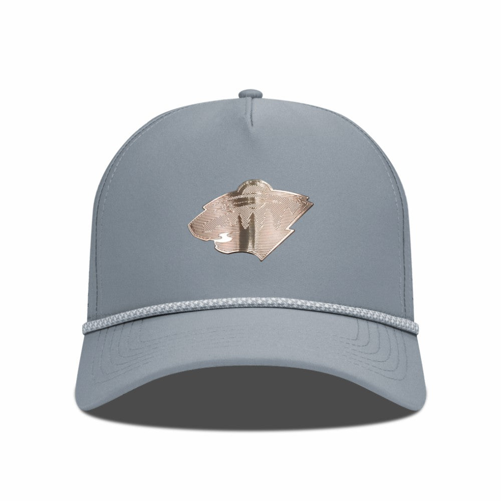 Minnesota Wild Levelwear Gordon Copper Insignia Vented Adjustable Hat - Gray - NHL