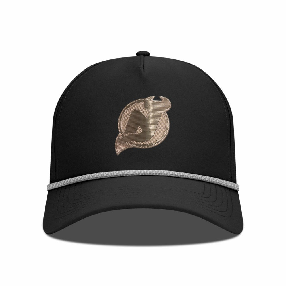 New Jersey Devils Levelwear Gordon Copper Insignia Vented Adjustable Hat - Black - NHL