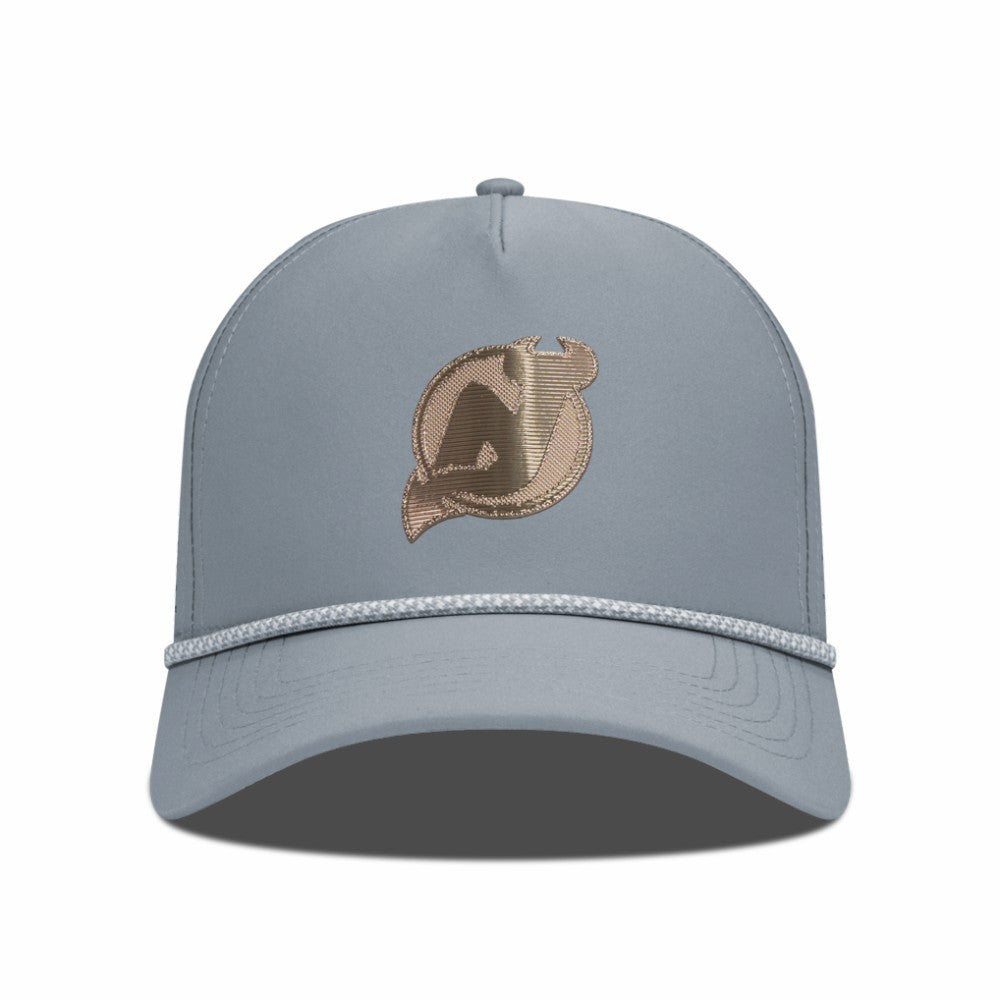 New Jersey Devils Levelwear Gordon Copper Insignia Vented Adjustable Hat - Gray - NHL