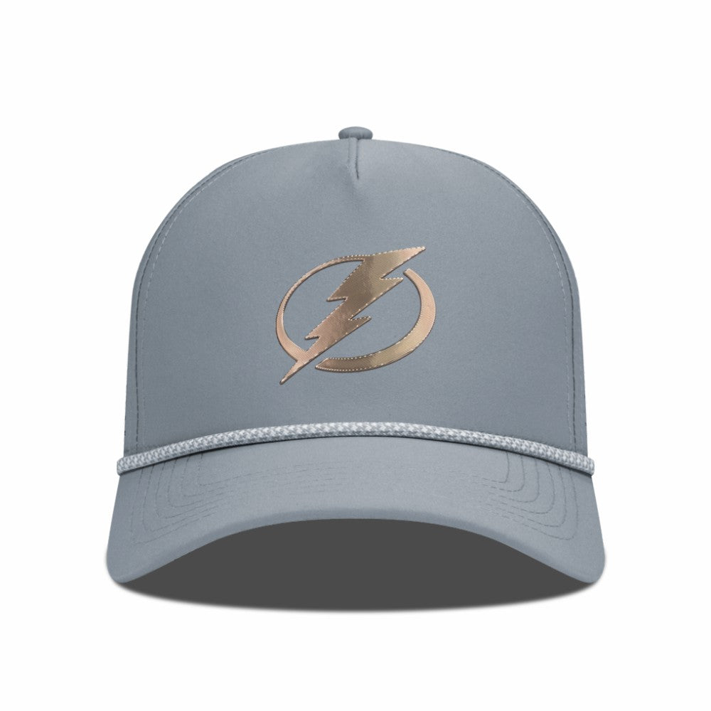 Tampa Bay Lightning Levelwear Gordon Copper Insignia Vented Adjustable Hat - Gray - NHL