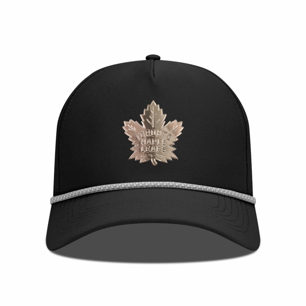 Toronto Maple Leafs Levelwear Gordon Copper Insignia Vented Adjustable Hat - Black - NHL