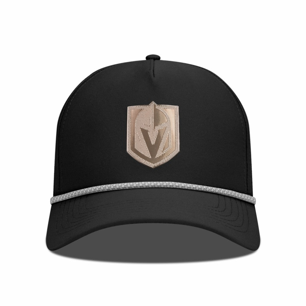 Vegas Golden Knights Levelwear Gordon Copper Insignia Vented Adjustable Hat - Black - NHL