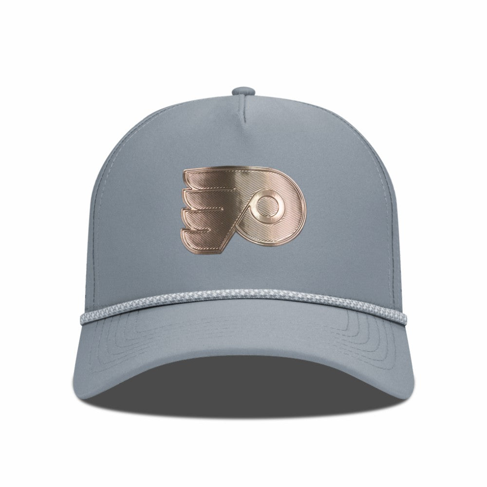 Philadelphia Flyers Levelwear Gordon Copper Insignia Vented Adjustable Hat - Gray - NHL