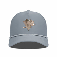 Pittsburgh Penguins Levelwear Gordon Copper Insignia Vented Adjustable Hat - Gray - NHL