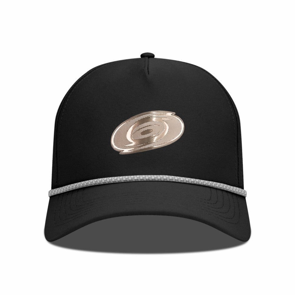 Carolina Hurricanes Levelwear Gordon Copper Insignia Vented Adjustable Hat - Black - NHL