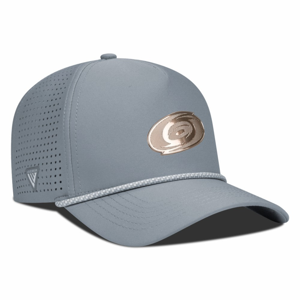 Carolina Hurricanes Levelwear Gordon Copper Insignia Vented Adjustable Hat - Gray - NHL