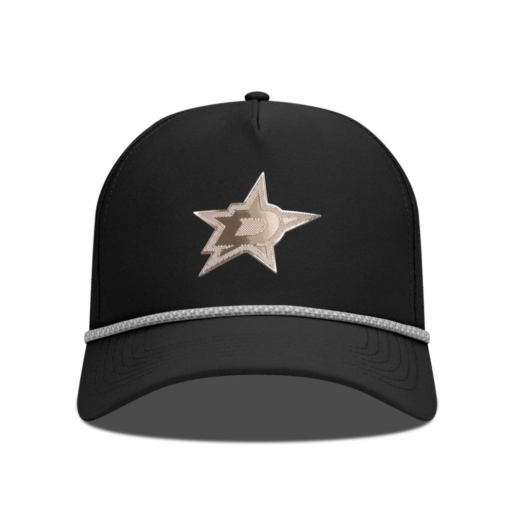 Dallas Stars Levelwear Gordon Copper Insignia Vented Adjustable Hat - Black - NHL