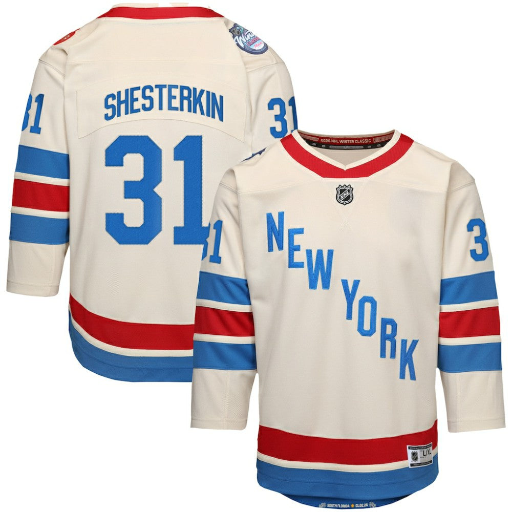Igor Shesterkin New York Rangers Outerstuff Youth 2026 NHL Winter Classic Premier Jersey - White - NHL