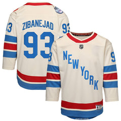 Mika Zibanejad New York Rangers Outerstuff Youth 2026 NHL Winter Classic Premier Jersey - White - NHL