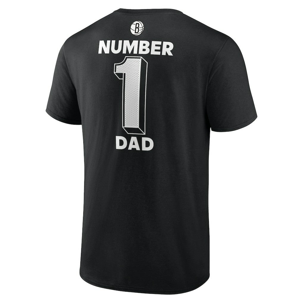 Brooklyn Nets #1 Dad Jersey T-Shirt Black - NBA