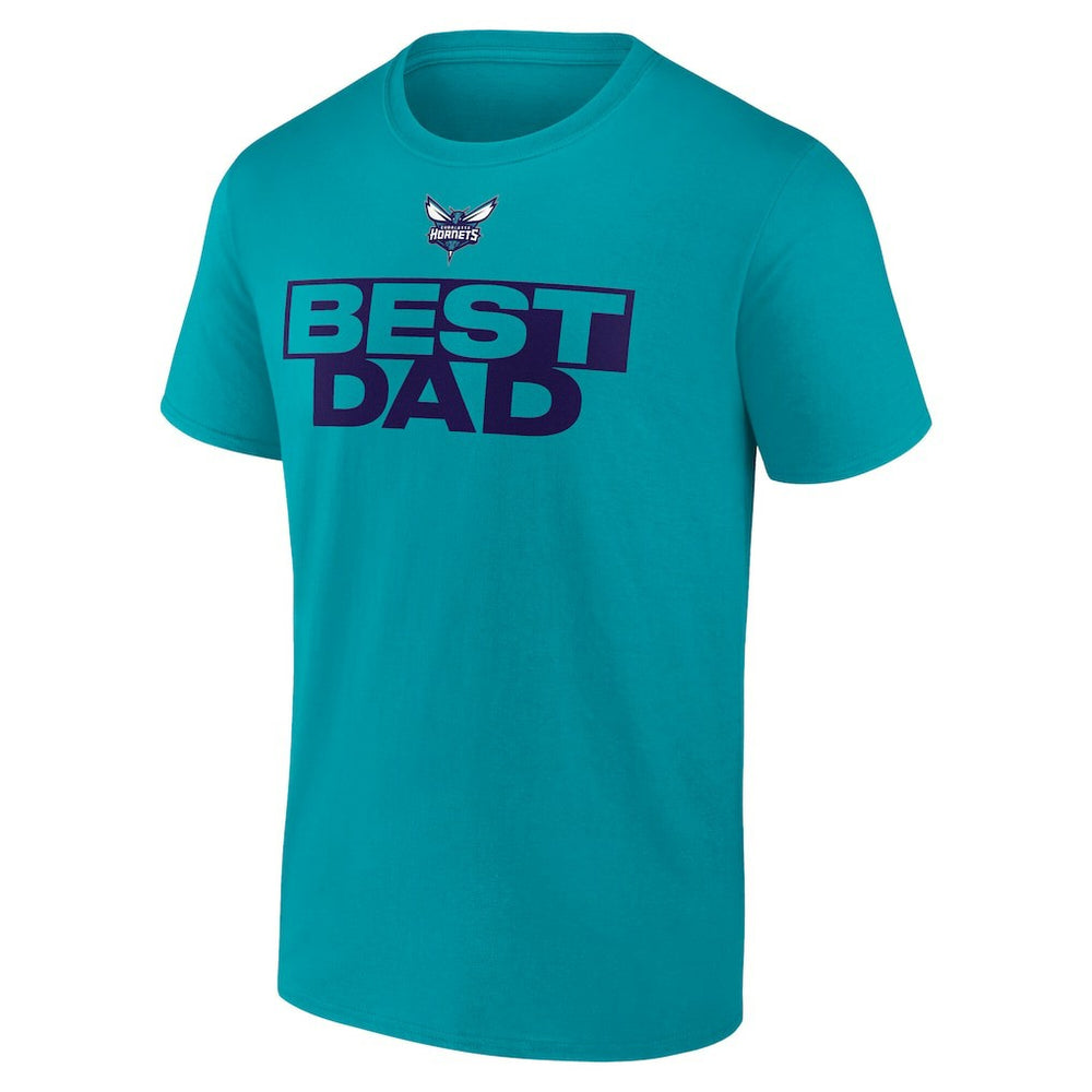 Charlotte Hornets Greatest Dad T-Shirt Teal - NBA