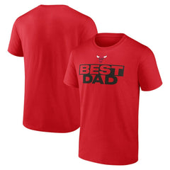 Chicago Bulls Greatest Dad T-Shirt Red - NBA