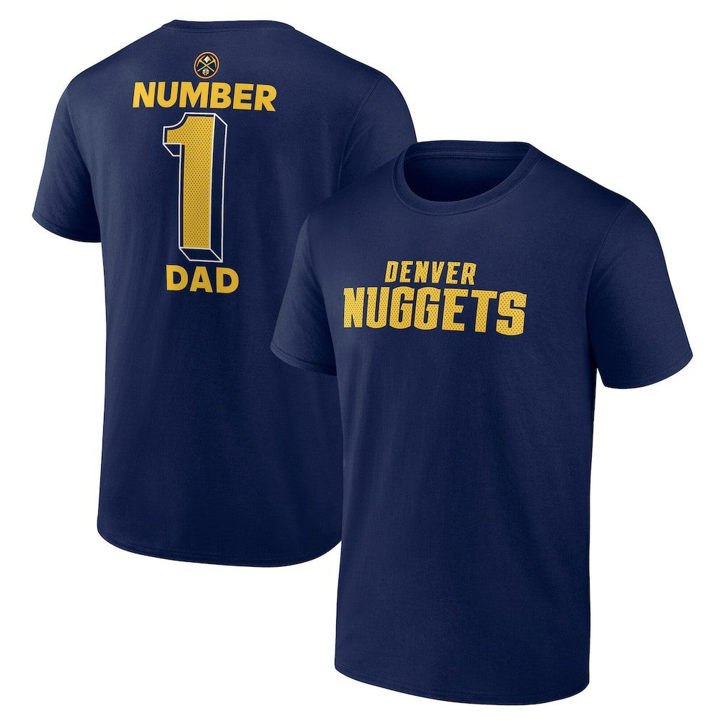 Denver Nuggets #1 Dad Jersey T-Shirt Navy - NBA