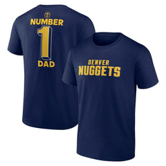 Denver Nuggets #1 Dad Jersey T-Shirt Navy - NBA