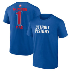 Detroit Pistons #1 Dad Jersey T-Shirt Blue - NBA