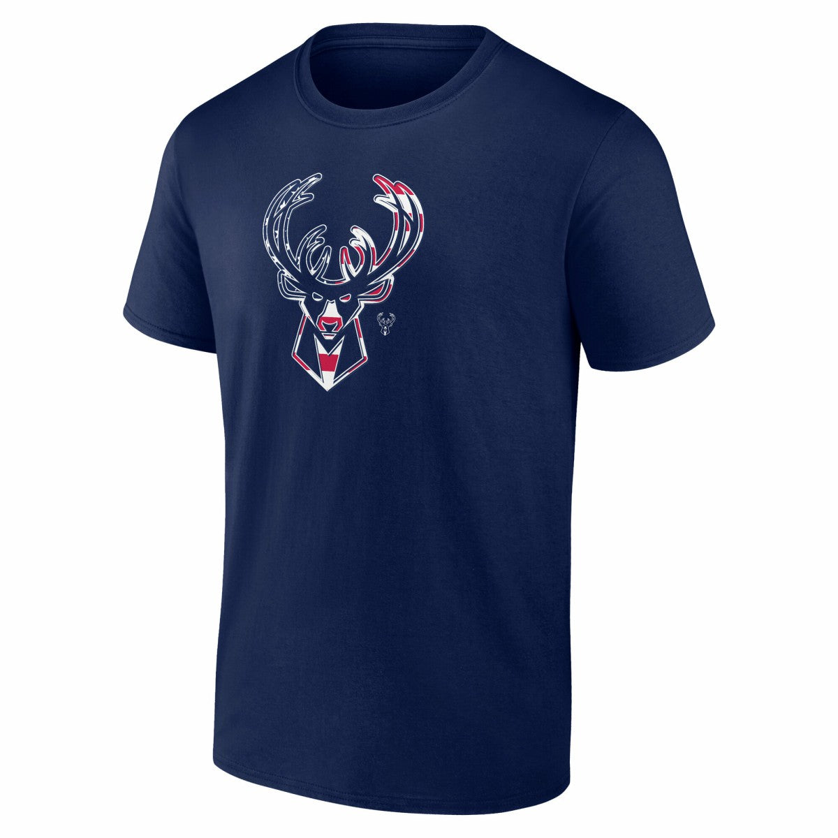 Milwaukee Bucks Flag Logo T-Shirt Navy - NBA