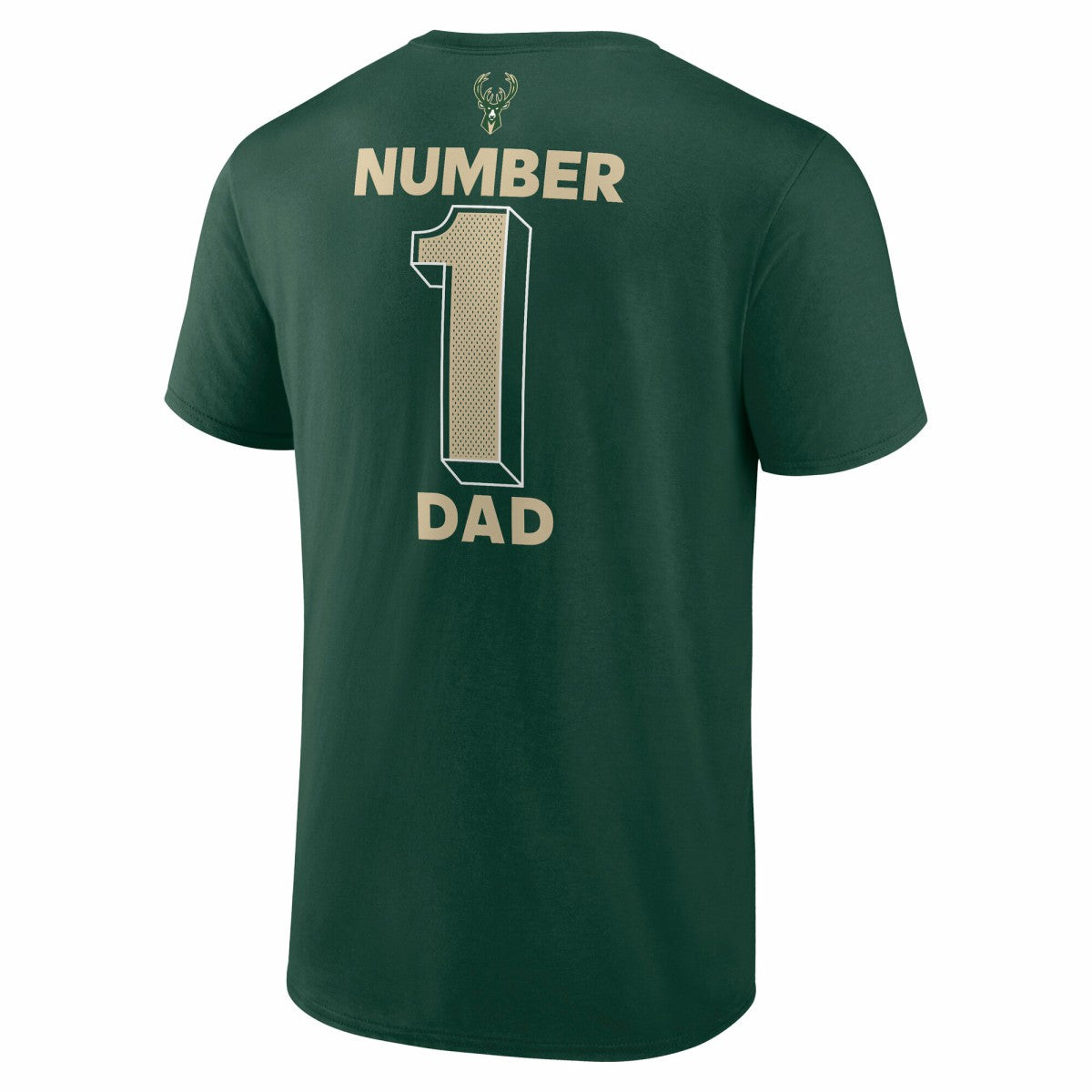 Milwaukee Bucks #1 Dad Jersey T-Shirt Hunter Green - NBA