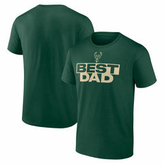 Milwaukee Bucks Greatest Dad T-Shirt Hunter Green - NBA