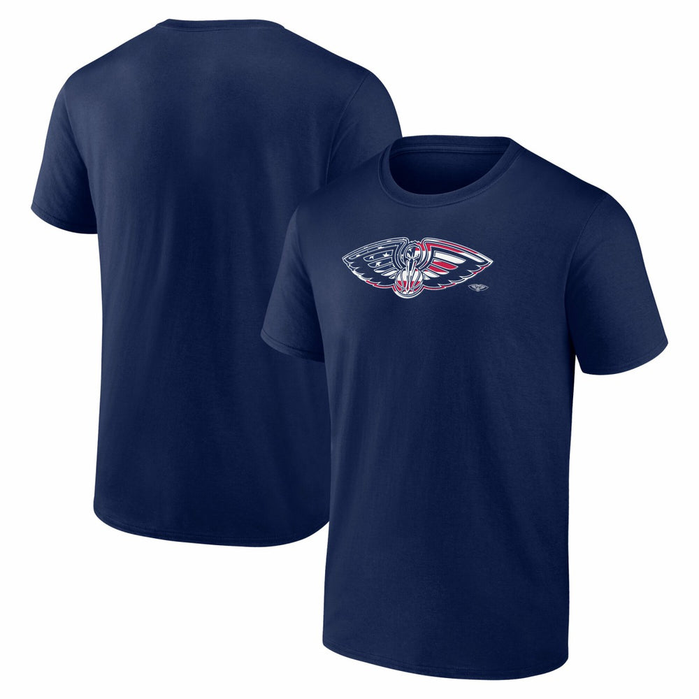 New Orleans Pelicans Flag Logo T-Shirt Navy - NBA