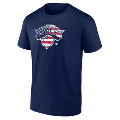 New York Knicks Flag Logo T-Shirt Navy - NBA