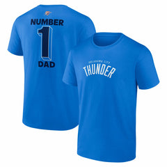 Oklahoma City Thunder #1 Dad Jersey T-Shirt Blue - NBA