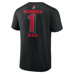 Portland Trail Blazers #1 Dad Jersey T-Shirt Black - NBA