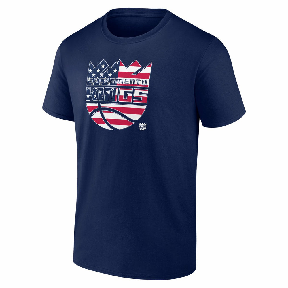 Sacramento Kings Flag Logo T-Shirt Navy - NBA