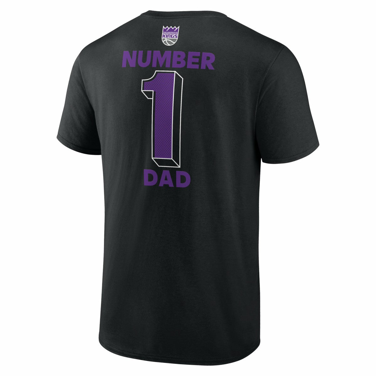 Sacramento Kings #1 Dad Jersey T-Shirt Black - NBA