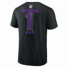 Sacramento Kings #1 Dad Jersey T-Shirt Black - NBA