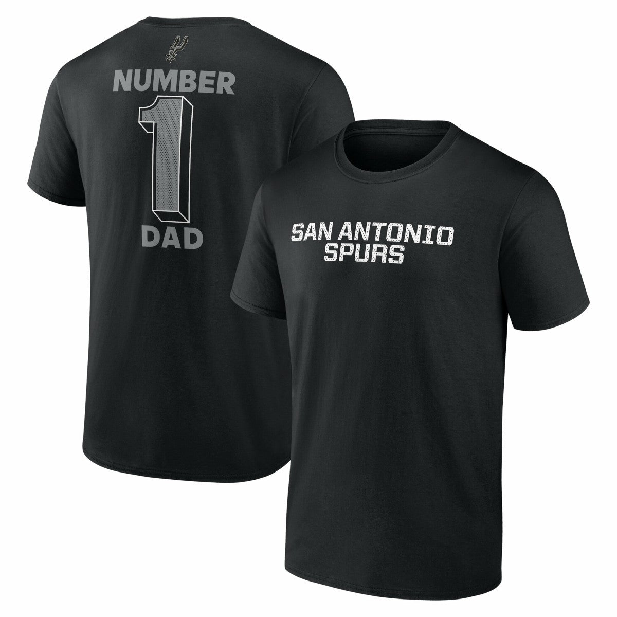 San Antonio Spurs #1 Dad Jersey T-Shirt Black - NBA