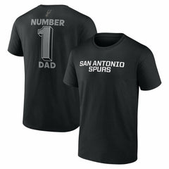 San Antonio Spurs #1 Dad Jersey T-Shirt Black - NBA