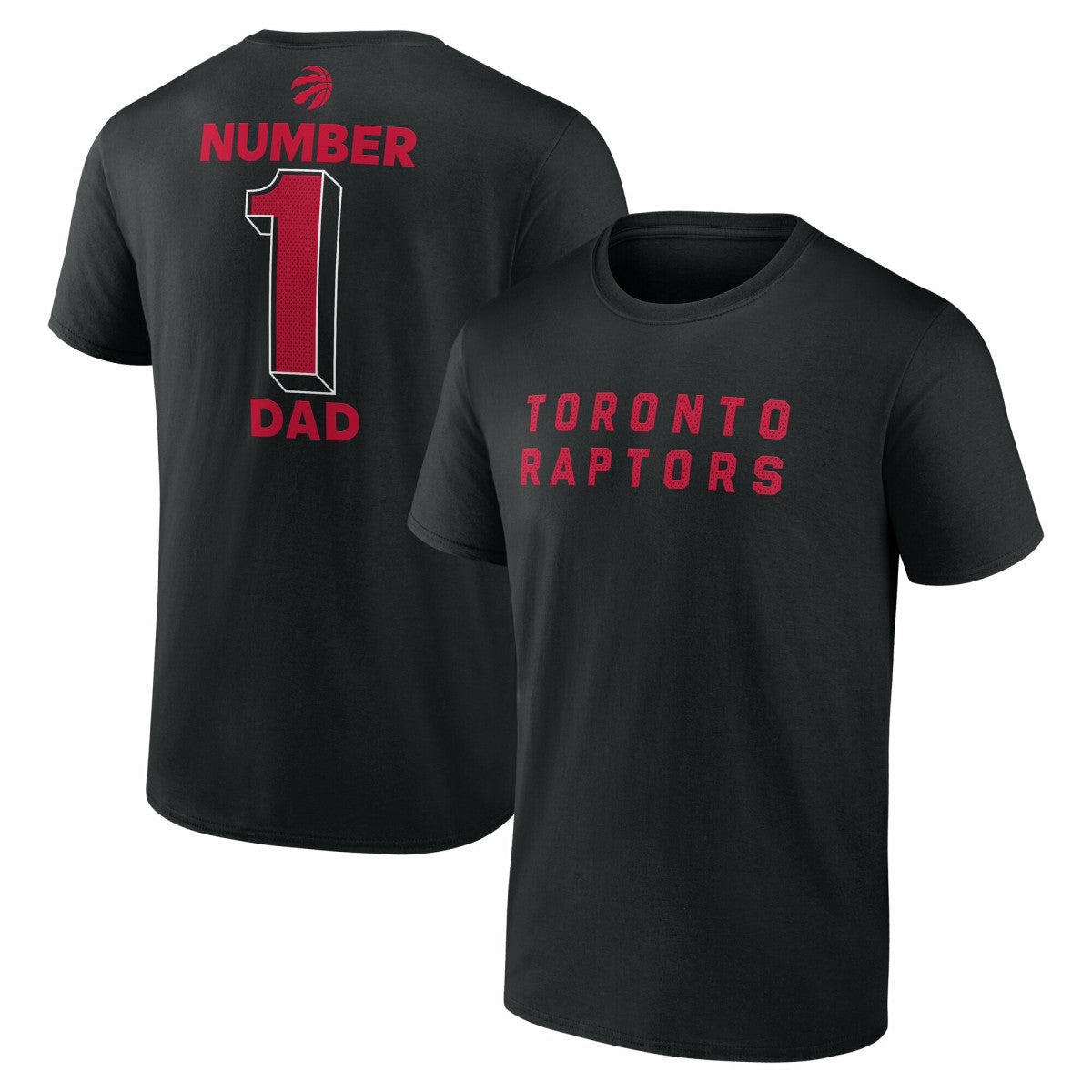 Toronto Raptors #1 Dad Jersey T-Shirt Black - NBA