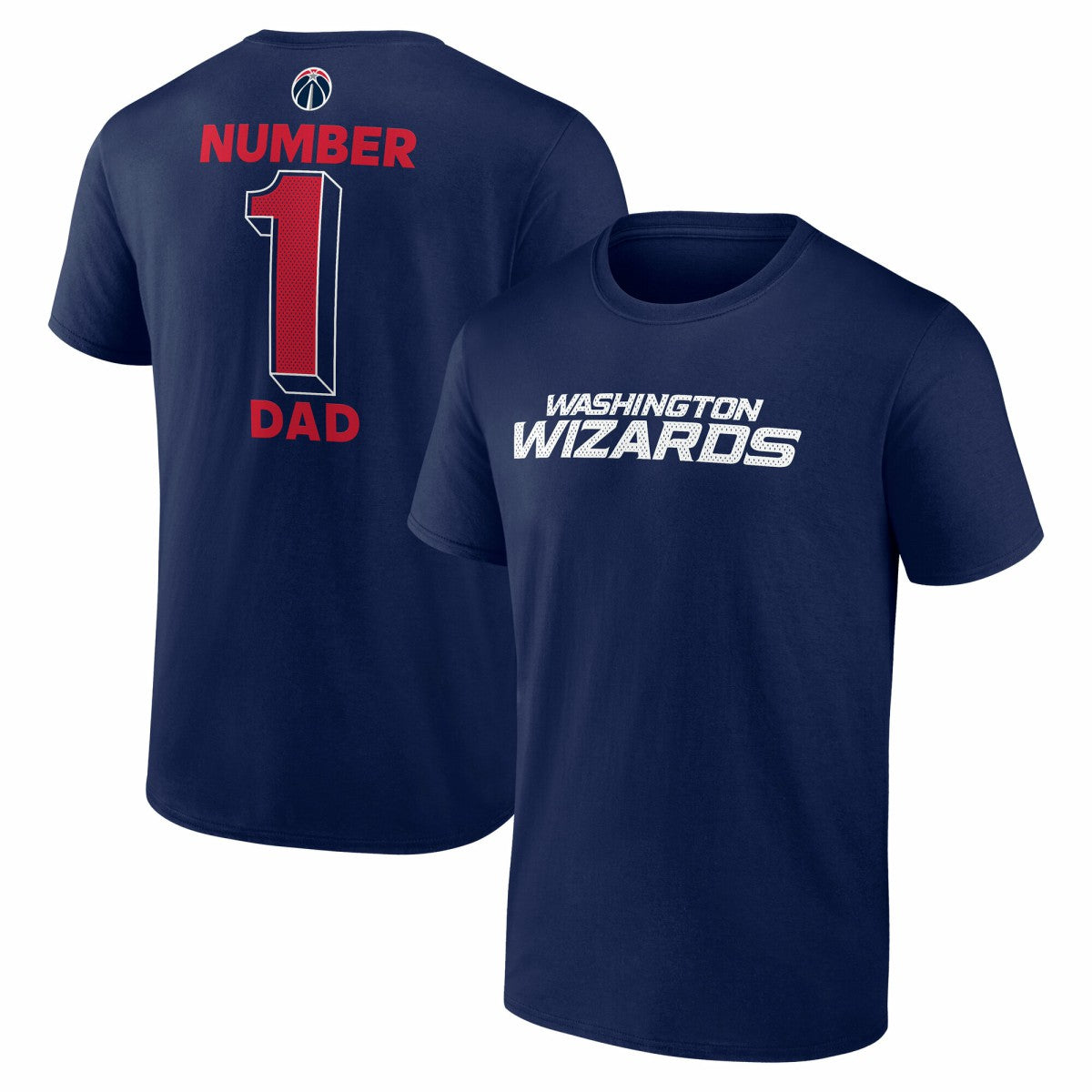 Washington Wizards #1 Dad Jersey T-Shirt Navy - NBA